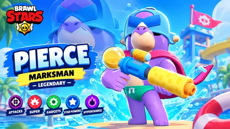 Pierce Brawl Stars Legendary Marksman with water blaster